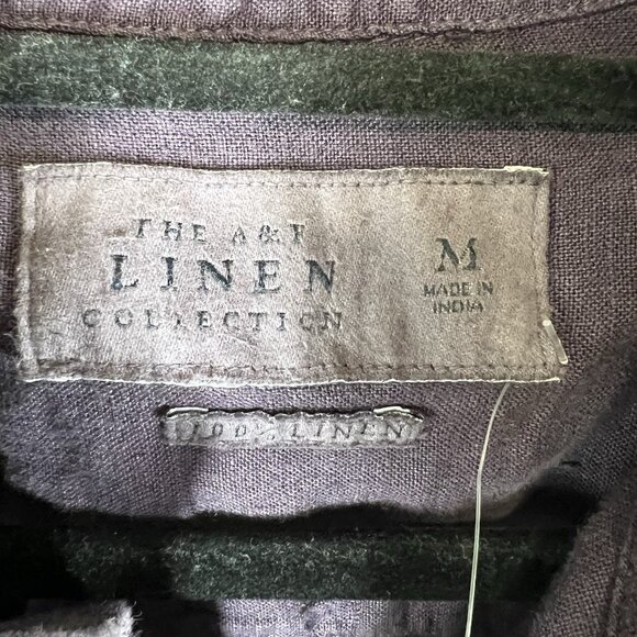NEW Abercrombie Fitch Button Down Shirt Mens Medium Adult Purple The A&F Linen - Picture 6 of 11